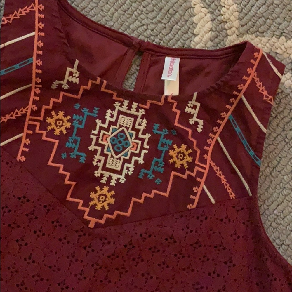 Boho crop top
